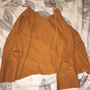 Fashion Nova open shoulder blouse